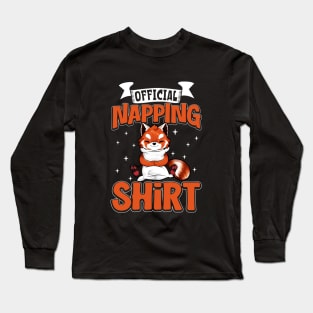 Red Panda - Official Napping Long Sleeve T-Shirt